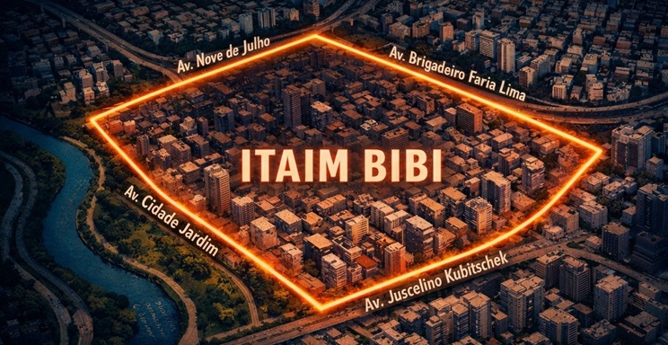 Mapa de limites do Itaim Bibi